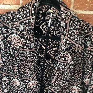 Free People Out All Night Brocade Coat